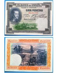 İspanya 100 peseta 1925 Çil / UNC Çili az çıkar