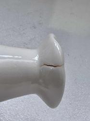 Nadir Delft Mavisi El Boyaması Porselen Sulama Kabı, Öpüşen Erkek ve Kız Çocuk Figürü 9x15 cm