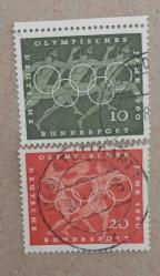 **ALMANYA OLİMPİYAT PUL LOTU DAMGALI 1960**