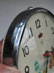 TAVUKLU ORJİNAL SHANGAI KURMALI MASA SAATİ ÇALIŞIR DURUMDA AÇIKLAMAYI OKUYUN