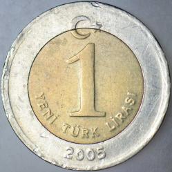 TÜRKİYE CUMHURİYETİ 1 YTL 2005.