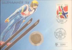 Danimarka 1 Krone 1993, Damgalı Pullu Postadan Geçmiş Zarf