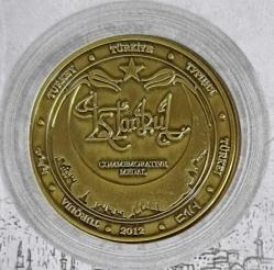 GALATA KULESİ BRONZ HATIRA MADALYONU ÇİL KONDİSYONDA