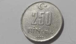 TÜRKİYE CUMHURİYETİ 250 BİN LİRA 2002