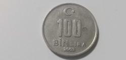 TÜRKİYE CUMHURİYETİ 100 BİN LİRA 2003