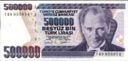 7.EMİSYON 500 BİN TÜRK LİRASI ÇİL