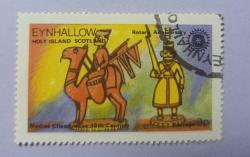 EYNHALLOW -İskoçya  İngiliz Yerel Cinderalla pulu_ damgalı