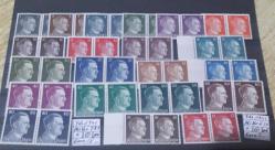 LOT.20 » 1941 ALMANYA REİCH HİTLER DAMGASIZ 2 Lİ PER MNH  TAM SERİ