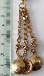 OSMANLI DÖNEMİ ANTİK MUHTEŞEM GÜMÜŞ ÜSTÜ ALTIN KAPLAMA MÜTHİŞ MOTİF İŞLEMELİ SARAYSAL TESPİH PÜSKÜLÜ 4AA1A1R1 PEK ÇIKMAZ