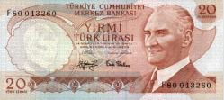 6. EMİSYON 20 TÜRK LİRASI ÇİL