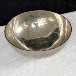 Dönem Ürünü Kalem İşi Motifli Pirinç Şifa Kasesi