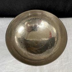 Dönem Ürünü Kalem İşi Motifli Pirinç Şifa Kasesi