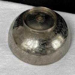 Dönem Ürünü Kalem İşi Motifli Pirinç Şifa Kasesi