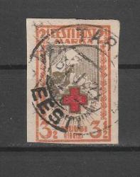 1921 ESTONYA KIZILHAÇ DAMGALI VALÖR DANTELSİZ (KATALOG: 422 TL.)