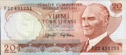 6. EMİSYON 20 TÜRK LİRASI ÇİL