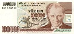 7.EMİSYON 100 BİN TÜRK LİRASI ÇİL