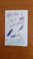 SES SANATÇISI ve ORKESTRA ŞEFİ ÖMER AYSAN'IN ORİJİNAL FOTOĞRAFI  - 14 x 9 cm EBADINDA - ÖMER AYSAN, SEKA BALOSUNDA SAHNE ALIP ŞARKI OKURKEN ÇEKİLMİŞ BİR KARE