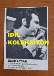 SES SANATÇISI ve ORKESTRA ŞEFİ ÖMER AYSAN'IN GAZETEDEN KESİLME FOTOĞRAFI  - 14 x 10 cm EBADINDA - ''ÖMER AYSAN, ALTIN MİKROFON YARIŞMASI'NA ''KARAKUZU'' ADLI BİR BESTE İLE KATILDI'' ARKA SAYFADA MUHAMMED ALİ CLAY