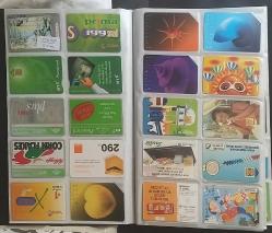 Dosya içinde 450 adetten fazla Yabancı  telefon  kartı