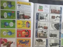 Dosya içinde 450 adetten fazla Yabancı  telefon  kartı