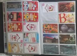 Dosya içinde 450 adetten fazla Yabancı  telefon  kartı