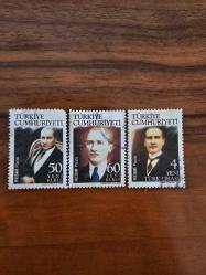 2007 Atatürk Portreli Resmi Posta Pulları - 3 Değer Takım (50 YKr, 60 YKr, 4 YTL)