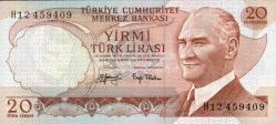 6. EMİSYON 20 TÜRK LİRASI ÇİL