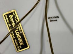 limoges el boyama porselen dekor duvar tabağı 23,5 cm çapında