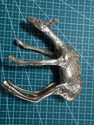 El Yapımı Pirinç Geyik Figürü – Dekoratif Obje