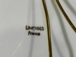 limoges el boyama porselen dekor duvar tabağı 24 cm çapında