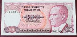 Türkiye Cumhuriyeti 7. Emisyon 1. Tertip 100 Lira  E64 561992 ÇİL