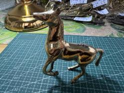 Pirinç At Biblo – Dekoratif Heykel