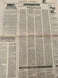 DÜNYA GAZETESİ - DOĞUM GÜNÜ HEDİYESİ (TURKISH NEWSPAPPER) - 23 ARALIK 1969 -  SADECE DÖRT SAYFADIR -Fahri Rıfkı Atay-M Emin Aytekin-Bedi Faik-Mahmut Çamay-Ali Soycan-Muhterem Salimoğlu-Brigitte Bardot-Gunther Sachs-Andres Senwald-William Handley-Muhsin Ertuğrul-Oktay Milor-Cahide Sonku-Sait Köknar-Ferdi Tayfur-Necdet Mahfi Ayral-Boykot sona erdi-Uçak seferleri yapılamadı-Soğuk dalgası yurdu kapladı-İzmirde sellerin zararı çok büyük-İTÜ deki forumda yine İnönüye ağır hücumlar yapıldı-Solcular Türk Generali otomobilini taşladılar-TÖS ve İlk Sen yöneticileri savcılıkta ifade verdi-Şimdi de mazlum rolü-İnönünün teşhisinde eksik taraf vardır-Politika-Revizyonizm-1969 da yatırımlarda artışlar kaydedildi-Her salı Öğretmen Boykotunun Ardında Yatan Gerçekler-Uyurgezer mektuplar-Karanlık gökkubbede parlayan yıldızlar-Soljenitsin-Dışardan-Damattan sorulanlar-Kelimeleri değerlendirmek-Gidiş dönüş-Mucize ilaç-Mülakat-İktisat dünyası-Dünya ekonomisinin geleceği büyük tehlike karşısında-Maskeli balod