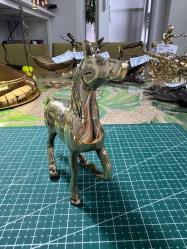 Pirinç At Biblo – Dekoratif Heykel