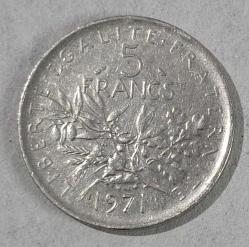 FRANSA 1971  5 FRANC