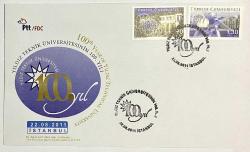 2011 FDC Yıldız Teknik Üniversitesi'nin 100. Yılı, İstanbul, 22.08.2011, PTT M.O.B.Y.D. İlk Gün Zarfı (FDC-771)