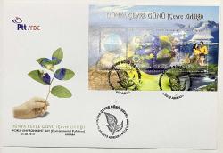 2013 FDC Dünya Çevre Günü - Çevre Kirliliği Anma Bloğu, Ankara, 05.06.2013, PTT M.O.B.Y.D. İlk Gün Zarfı (FDC-814)