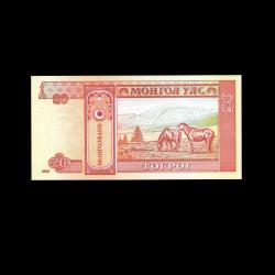 MOĞOLİSTAN (2020) - 20 Tugrik (ÇİL 10/10)