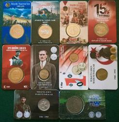 Hatıra ve Tedavül Madeni Kendi Özel Tanıtım Kitinde toplam 10 Adet