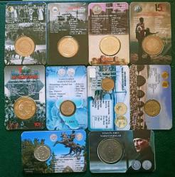 Hatıra ve Tedavül Madeni Kendi Özel Tanıtım Kitinde toplam 10 Adet