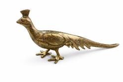 LOT.17 » Vintage Pirinç Tavus Kuşu Figür – PEÇETELİK formunda Dekoratif & Koleksiyonluk