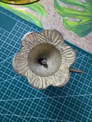 Vintage Pirinç Tavşan Figürlü Şamdan / Mumluk – Dekoratif & Koleksiyonluk