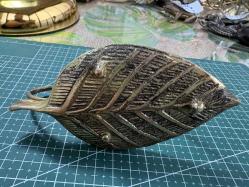 Vintage Pirinç Fare Figürlü Şamdan / Mumluk – Dekoratif & Koleksiyonluk