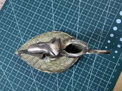 Vintage Pirinç Fare Figürlü Şamdan / Mumluk – Dekoratif & Koleksiyonluk