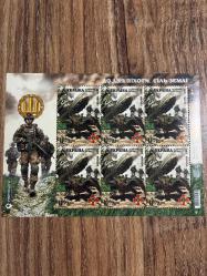 LOT.1 » Ukrayna Piyade Günü savaş pulları blok mnh