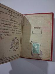 T. C. NÜFUS HÜVİYET CÜZDANI - 1936  ( Konya, Hadım Nüfus Müdürlüğünden, Hidayet Bağcı'ya )