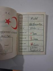 T. C. Nüfus Hüviyet Cüzdanı - 1974 ( ALİ NECMETTİN KIŞLAL. KAHRAMANMARAŞ, ELBİSTAN )