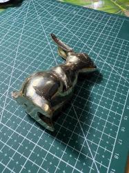 Pirinç Dekoratif Tavşan Biblo