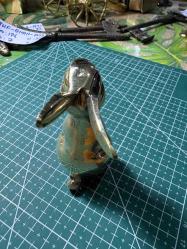 Pirinç Dekoratif Tavşan Biblo