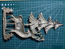 Pirinç Geyik Figürlü Dekoratif Duvar Askısı / Obje